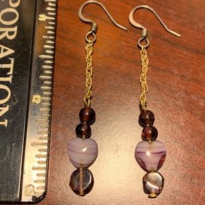 Garnet Beads Handmade Hanging Earring